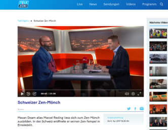 Tele Züri Talktäglich im Gespräch mit Abt Reding (Zen Mönch)