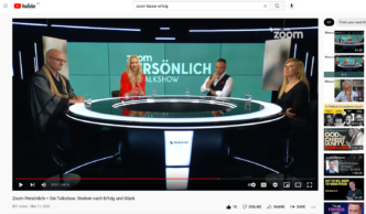 Zoom Persönlich – Die Talkshow: Streben nach Erfolg und Glück mit Dr. Adel Abdel-Latif, Abt Reding und Denise Biellmann.